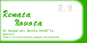 renata novota business card